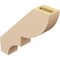 Ekena Millwork 3-inch W x 14-inch D x 14-inch H Ridgewood Rough Cedar Woodgrain TimberThane Knee Brace, Primed BRCUR03X14X14RIDRCPR - alternate 5
